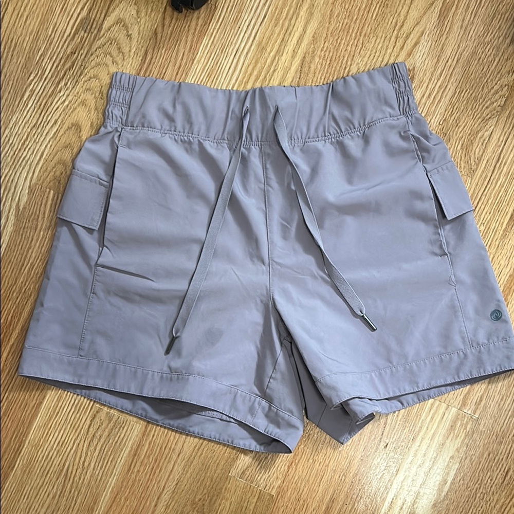 Apana Gray Athletic Shorts Lightweight Elastic Waist